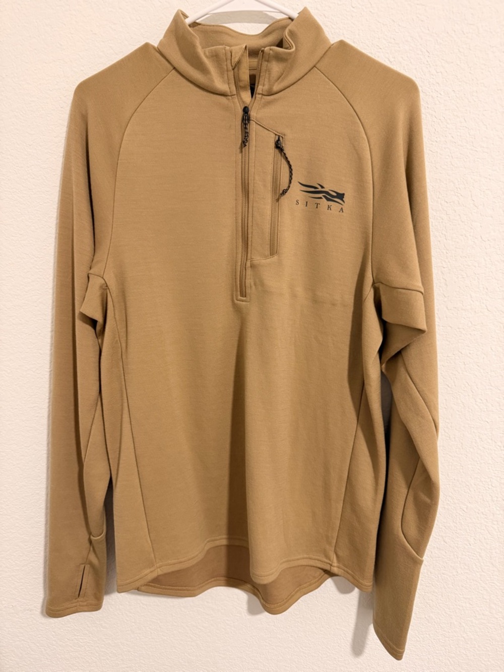 Sitka Men's Lightweight Pullover Shirt Jacket - Coyote Tan
